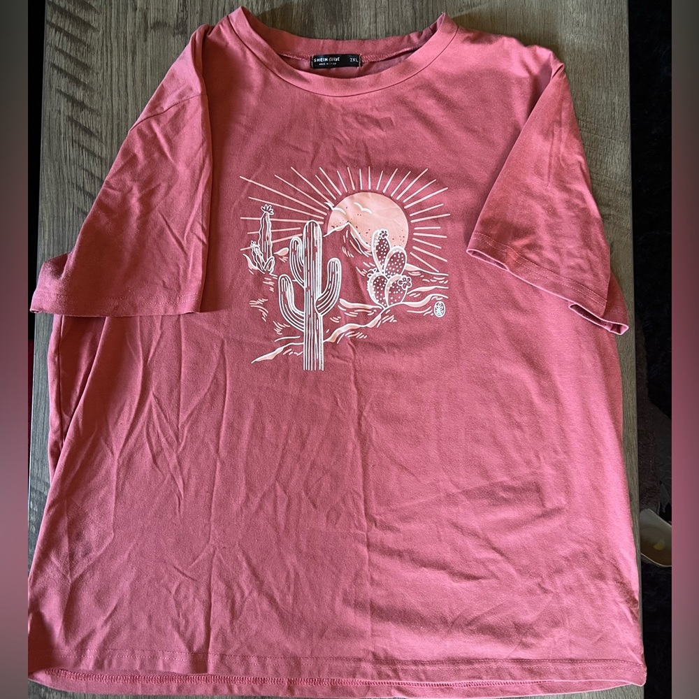 SHEIN Curve Cactus Shirt